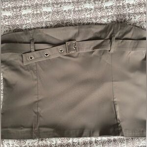 Brand new khaki  BooHoo strapless crop top